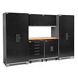 NewAgeパフォーマンスPlus 2.0 7 Pieceダイヤモンドキャビネットセットinシルバー