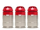 MILITARY-BASE(ミリタリーベース) フルメタル40mm ガスグレネード カート Gen.2 60Rds 3個セット