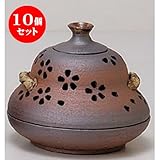 10個セット 照明具 蚊取り花入風流の桜 [15 x 12cm] 土物 手造り蚊取りは照明ありません インテリア 和風 プレゼント 飲食店