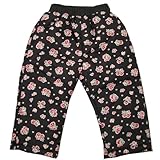 小花総柄 中綿パンツ スノーガード ブラウン 80cm