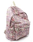gb1360　花柄　レース　リュックサック　VIOLET