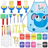 Shuttle Art 指絵の具 10色 37点セット