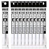 ぺんてる ボールペン替芯 エナージェル 0.4mm XLRN4-A 黒 10本