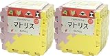 三角形の形をしたジョイントマット ７２枚組 組み合わせ方色々 (パープル＆イエロー)