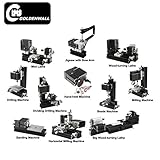 TZ10000MG Mini DIY Machine Metal 10 in 1 Mini lathe with Bow Arm 60W 12000rpm Mini Bow-arm 10in1 Met