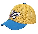 3-4Yベビーキャップ、ベビー野球帽、夏の赤ちゃん帽子[イエローキャップ]