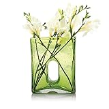 High Quality Bliss Large Square Vase, Peridot