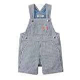 ミキハウス ホットビスケッツ (MIKIHOUSE HOT BISCUITS) オーバーオール 72-3301-617 M(80-90cm) 紺×白