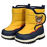 アスナロ（サンダル・ブーツ） スノーブーツ 子供 ベビー キッズ 裏ボア ZOOMIC 防寒 ブーツ14cm イエロー