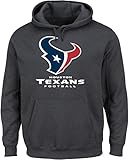 NFL Houston TexansメンズOur Team長袖スクリーン印刷フード付きフリースプルオーバー、大、チャコールヘザー