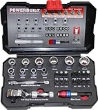 a-KOGU  POWER BUILT (パワービルド)スプラインソケット 28pcセット 1/4"(6.35mm) 1-PBKBT0943