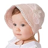 Freedi Baby Floppy Sun Hat Toddler Boys Girls Hollow調節可能コットンカウボーイキャップ US サイズ: M カラー: ピンク