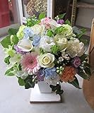 ＴＶチャンピオン出場 【お供え 今旬 フラワーアレンジメント 5,500円 淡い色ＭＩＸ】お供え花 お悔み 花 ペットお供え花 ペット 四十九日 一周忌 お彼岸 新盆 お盆 命日 法事