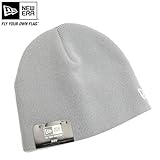 NEW ERA(ニューエラ) 「BASIC BEANIE」ニット帽・ライトグレー×スノーホワイト【1603】【C】 アジャスタブル(約52～56センチ) ライトグレー×スノーホワイト