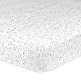 Gerber 100% Cotton Fitted Crib Sheet, Animal by Gerber