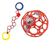 O'ball オーボール オーリンク (レッド) オーボールラトル (レッド) セット 外出 持ち運び (AM-11487R) by Kids II