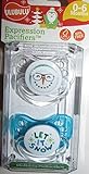 Ulubulu 2 pk winter theme pacifiers ortho/silicone nipple size 0-6 months by Ulubulu [並行輸入品]