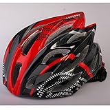 【MHR 】自転車ヘルメットサイクリング ヘルメット スポーツ ヘルメット ジュニアヘルメット マウンテンバイク クロスバイク 男女兼用　LEDテールライトセット通気　安全　スタイリッシュ (赤黒)