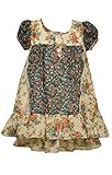 Bonnie Jean Mixed Floral Printedシフォン高低のドレス