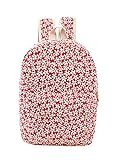 Huachnet Girl's Canvas Backpack School Bag (Red Little Flower) [並行輸入品]