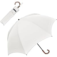 Rosa Blanc 折りたたみ傘 晴雨兼用 ホワイト Amazon | 100%遮光 日傘 折りたたみ傘【Rose Blanc】 日傘 晴雨