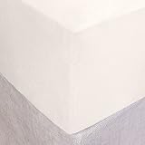 コットンボックススプリングカバー12 "ポケット、アイボリー キング BSFK-IVORY