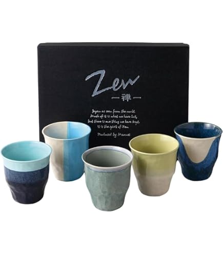 Amazon｜ZEN-禅- 5柄セット フリーカップ 250cc ドットペイント