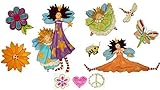 Best Fun Hand Painted Fairies Three Dimensional 3D Wall Decals Art No Nails Decor Decorataions Gift 
