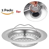 2パックPChero od 11 cm / 4.33 " PCheroステンレススチールKitchen Sink Strainer
