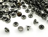 1「片9」 100組入 片面カシメ 頭9mm 足7mm カシメ 9mm カシメセット 革細工金具 かしめ カシメ金具 レザークラフト 金具 頭径9mm 足7mm,黒ニッケル