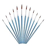 ペイントブラシ CBUS-PointBrushes-12PCS-PearlBlue-171101