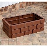 ブリックエッジ：チョコ高さ18cm 10枚セット[花壇用柵・自立する土留め]