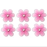 ナイロン花装飾ビーズ – Miniのメッシュオーガンジーフラワー装飾ウェディングパーティーテーブル散布スクラップブッククラフトカード女の子寝室赤ちゃん保育園ホーム壁デコレーションby bugs-n-b