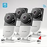 Zmodo 720p HD Wireless Home Surveillance Camera System - 4 Cameras with Night Vision and Two-way Aud