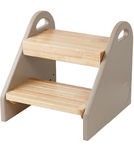 Amazon｜木製 キッズステップ 2段 子供 キッズ 踏み台 ステップ台