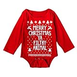 Hanyi新生児幼児ベビークリスマスロンパース カラー: マルチカラー