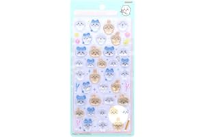 サンスター文具(Sun-Star Stationery) ちいかわ グッズ ボンボンドロップシール ちいかわ×ハチワレ×うさぎ S8542945