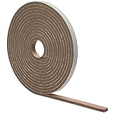 M-D Building Products 2790 High Density Foam Tape, 3/16-by-3/8-Inch-by-17 feet, Closed Cell, Brown [