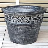ベトナム鉢 ラムエル (40cm) アイスウォッシュ色 テラコッタ 大型 植木鉢 プランター アンティーク調 陶器鉢 おしゃれ 園芸 ガーデニング ヨーロピアンガーデン