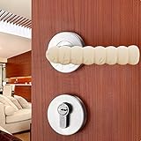 ベージュbaby-child-doorknob-pad-case-spiral-anti-collision-door-handle-protective-sleeve