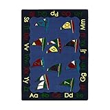 Joy Carpets Kid Essentials Early Childhood Smooth Sailing Rug Multicolored 5'4 x 7'8 [並行輸入品]