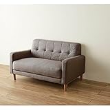 シンプルソファー　　ベージュ　２人掛け