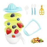 Balla Bébé 6 in 1 / 10 in 1 Mash and Serveボウルセット、Fresh Baby Food Maker |色選択可能| 10個セットwith Extra Egg 