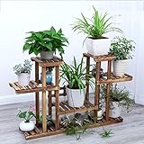 固体の木製フラワー ラック,多層バルコニーの花ポット フレーム シンプルなフラワー ラック,創造的な盆栽フレーム,パーゴラ-A