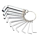 Refaxi 10個メトリックコンビネーション六角レンチセット1.5mm～10mmキーハンドツール