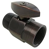 lasco-simpatico真鍮ボリュームコントロールforシャワーヘッドwith 1 / 2インチ1 / 2インチ、メスオス鉄パイプスレッド 82471VB 1