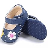 Lutents ベビーシューズ　靴　赤ちゃん靴　滑め防ぐ靴 室内履き　歩行靴　フォーマルシューズ 刺繍花 ガールズシューズ　滑り止め トレーニング　 ルームシューズ 出産お祝いプレゼント (13cm（