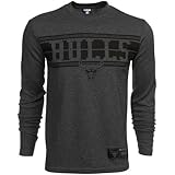 NBAシカゴブルズFive Boro Thermalプレミアム長袖Tシャツ – チャコール( Small )