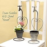 蛇口のモチーフ タウンガーデン ウォールプランターH/Dスタンド ハート♪ 【ブラウン】♪ 【1点】