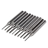 xlp タングステン鋼 耐摩耗性 彫刻ビット 彫刻フライス 10本 ツール